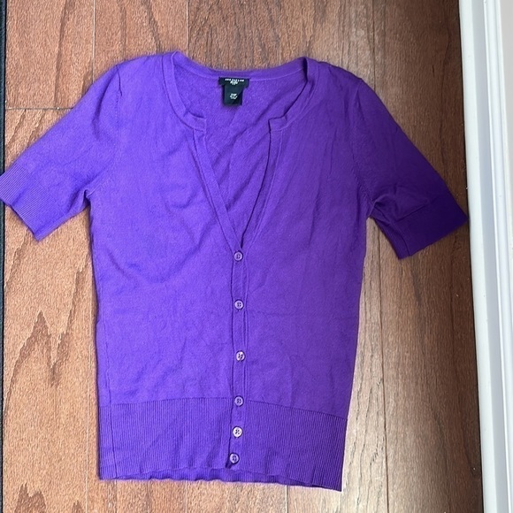 Ann Taylor Tops - ANN Taylor Purple Cardigan Sweater Size xxs